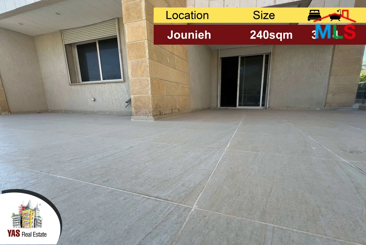 Jounieh 240m2 | 80m2 Terrace | High End | Calm Street | EH