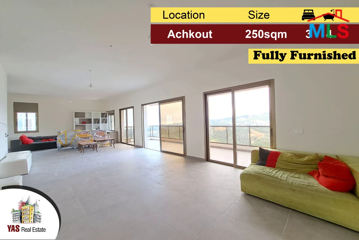 Achkout 250m2 | Furnished | Mountain View | Brand New | DA
