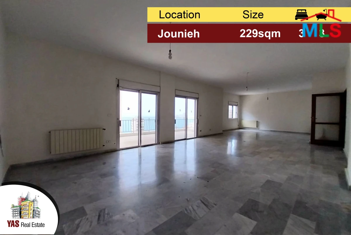 Jounieh 229m2 | 60m2 terrace | Partial View | Quiet Street | IV