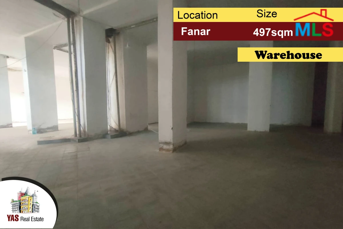 Fanar 497m2 | Warehouse | Easy Ramp | Perfect Investment | AA MJ