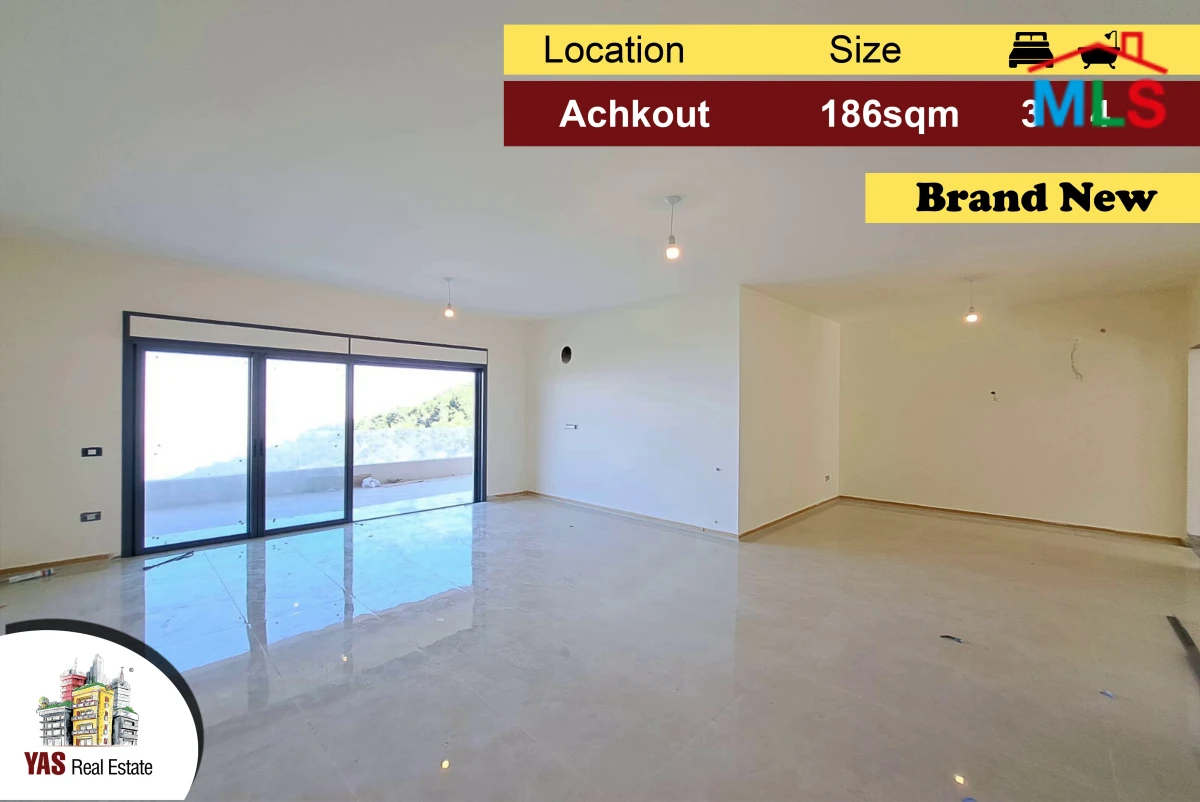 Achkout 186m2 | Brand New | Well Maintained | Dead End Street | DA