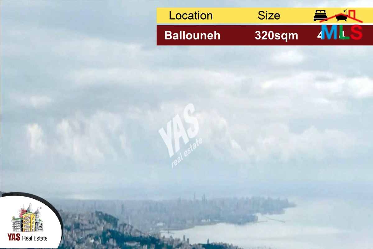 Ballouneh 320m2 | Astonishing View | Excellent Condition |Luxurious|MY