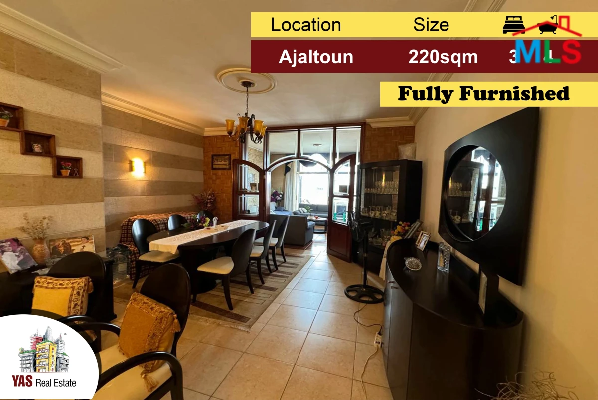 Ajaltoun 220m2 | 80m2 Terrace | Furnished | Excellent Condition | MY
