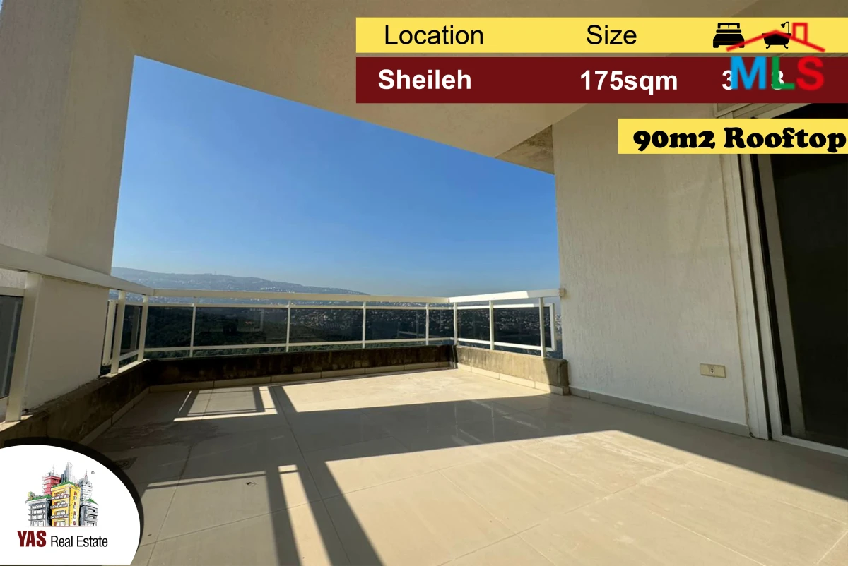 Sheileh 175m2 | 90m2 Rooftop | Well Maintained | Quiet Street | EL