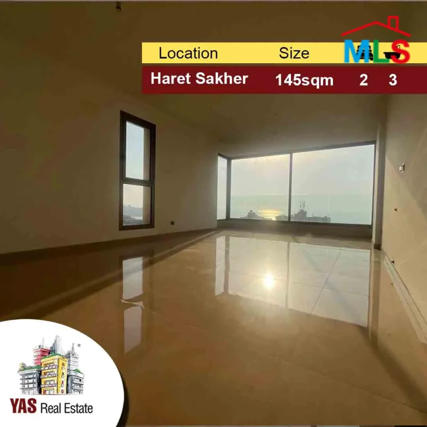 Haret Sakher 145m2 | Sea View | Brand New |Pyt facilities| ELO IV