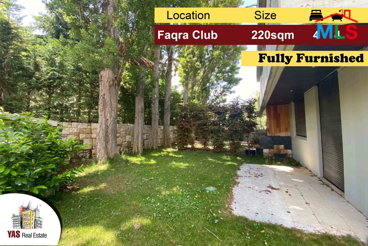 Faqra Club 220m2 | 150m2 Garden | Furnished | Townhouse | Modern | DA