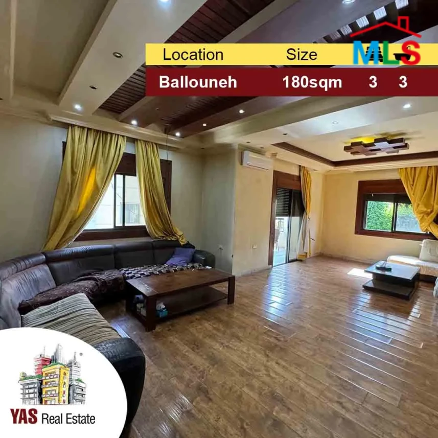 Ballouneh 180m2 | Well Maintained | Quiet Street | Catch | MY