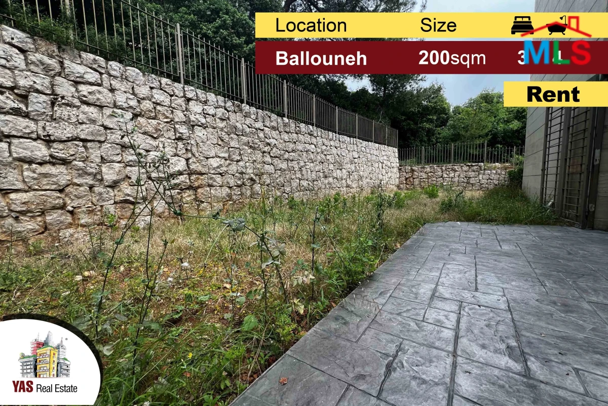 Ballouneh 200m2 | 100m2 Terrace | Brand New | Luxury | Open View