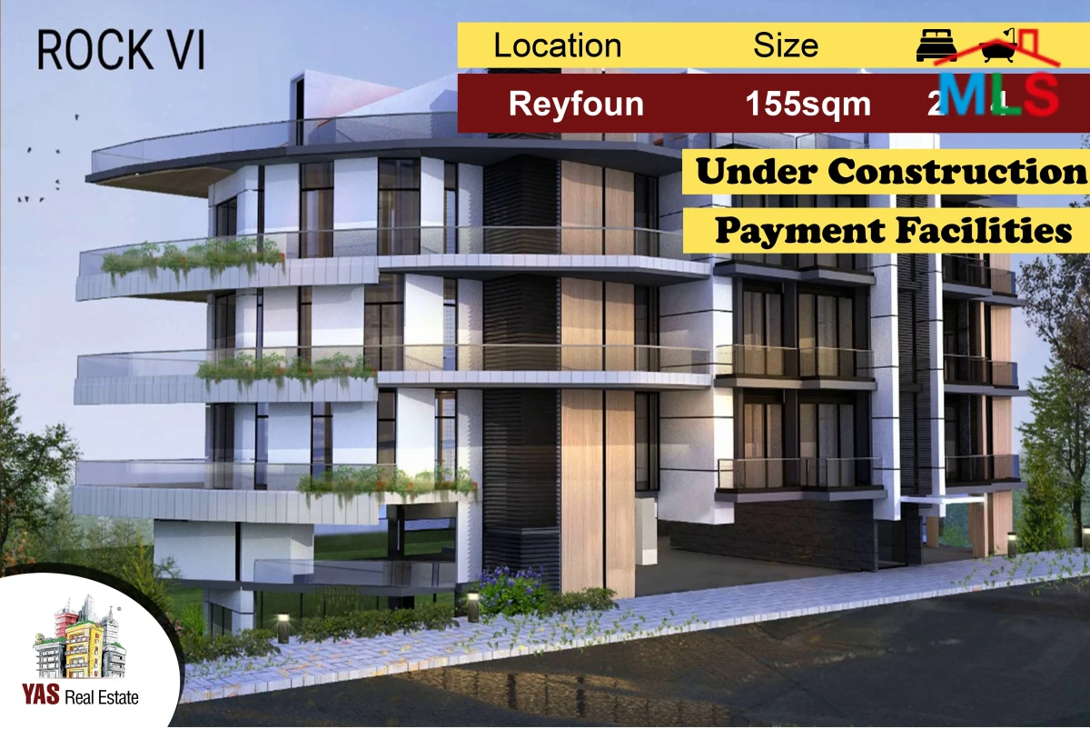 Reyfoun 155m2 | 55m2 Terrace |Under Construction | Payment Facilities | High End |DA
