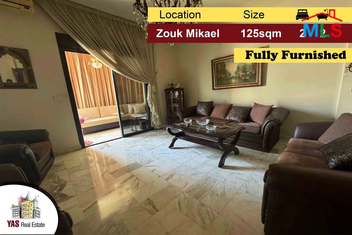 Zouk Mikael 125m2 | Fully Furnished | High End |Well Maintained | ELEH