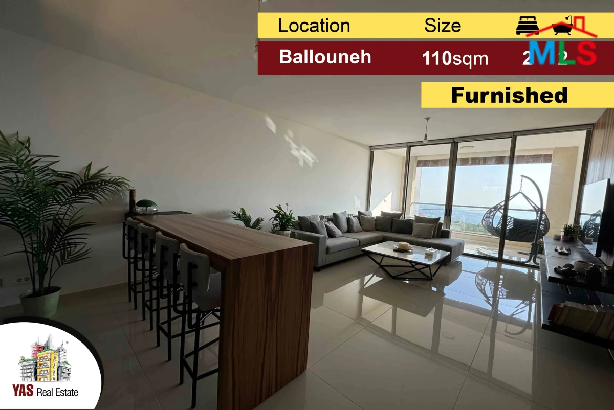Ballouneh 110m2 | Super Luxury | Upgraded | Furnished | View | MY