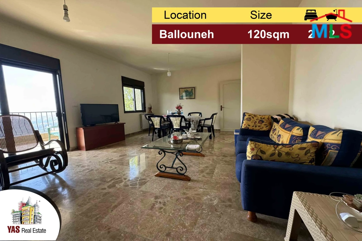 Ballouneh 120m2 | Panoramic View | Well Maintained | Catch | EL