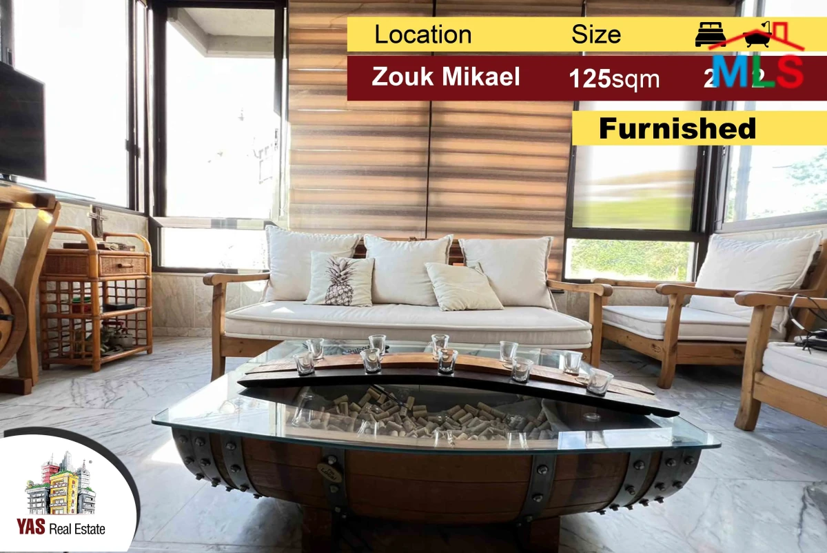 Zouk Mikael 125m2 | Well Maintained | Dead End Street | Furnished | EH