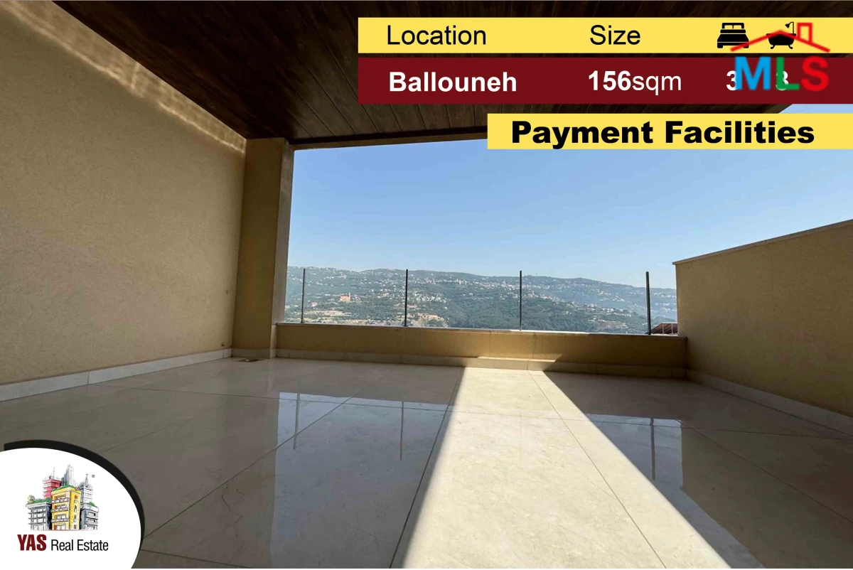 Ballouneh 156m2 | New | Payment Facilities | Luxurious | View | MY