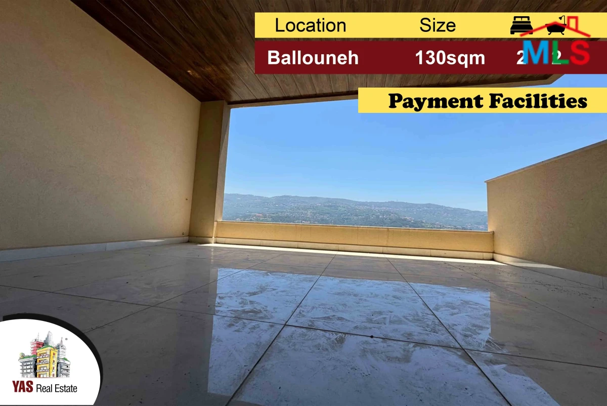 Ballouneh 130m2 | New | Payment Facilities | Luxurious | View | MY
