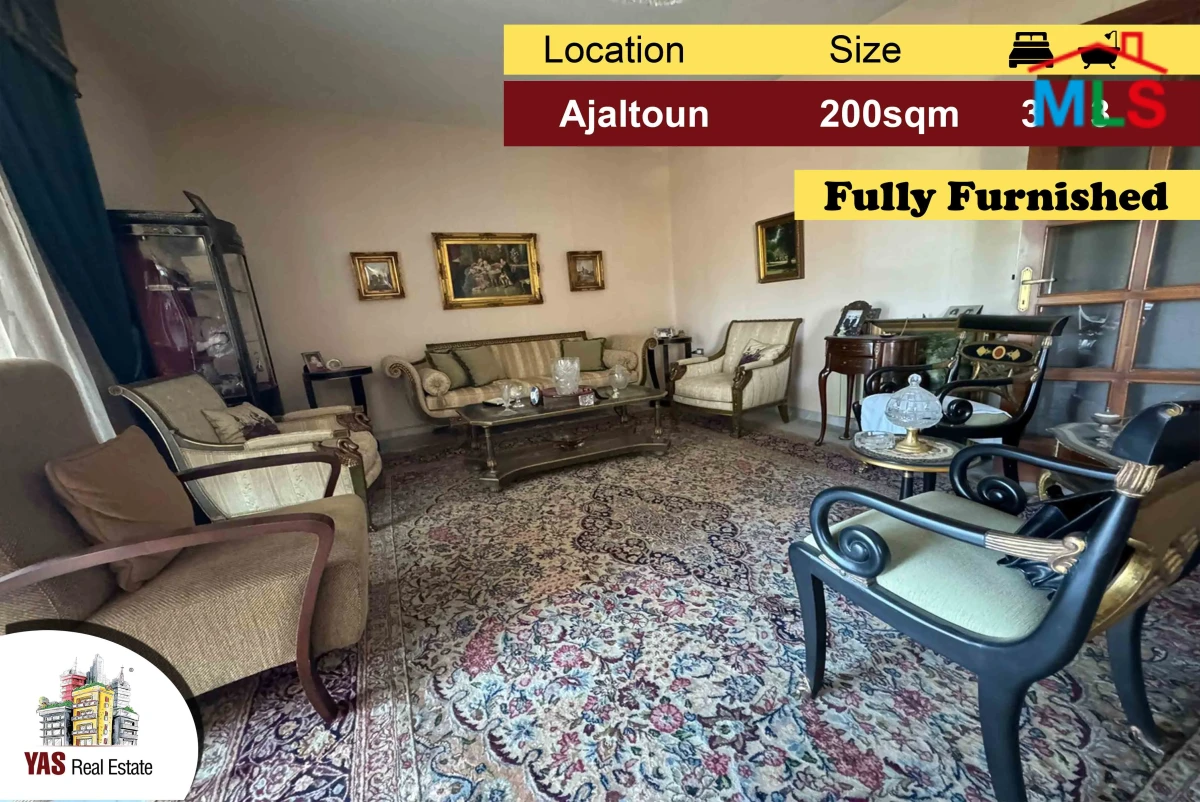 Ajaltoun 200m2 | Private Street | Fully Furnished | Mountain View | EL