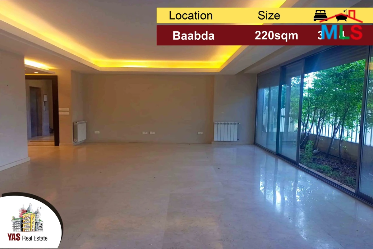 Baabda Hills 220m2 | 90m2 Terrace | Decorated Apartment | Brand New