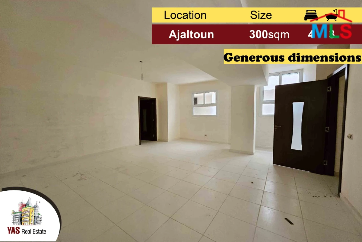 Ajaltoun 300m2 | 35m2 Terrace | Generous dimensions | Mountain View|TO