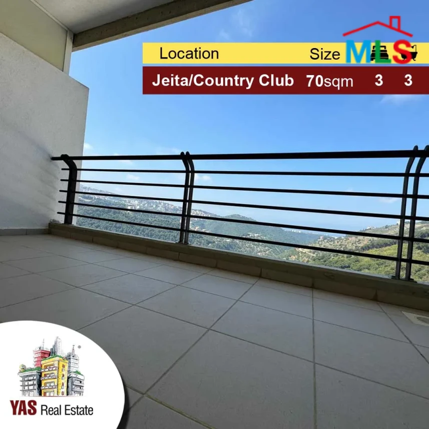 Jeita Country Club 70m2 | Luxury | prime Location | MY