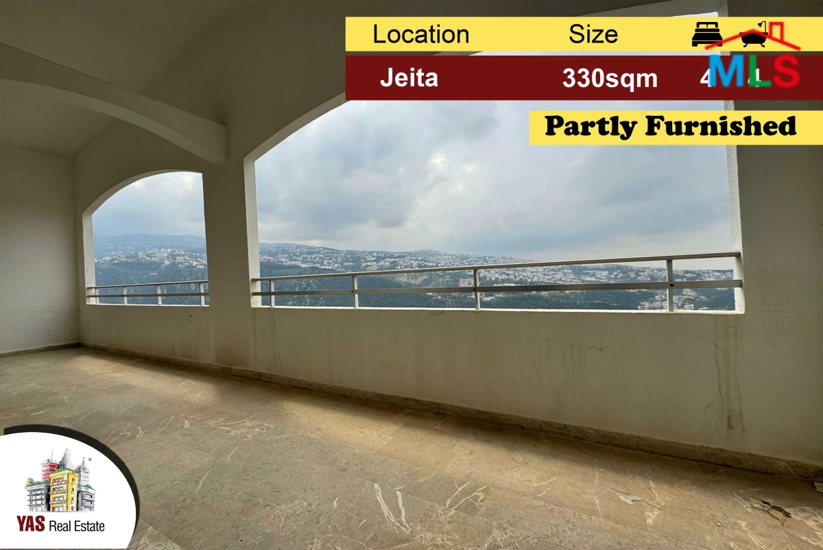 Jeita 330m2 | Panoramic View | Partly Furnished | Well Lighted | EL