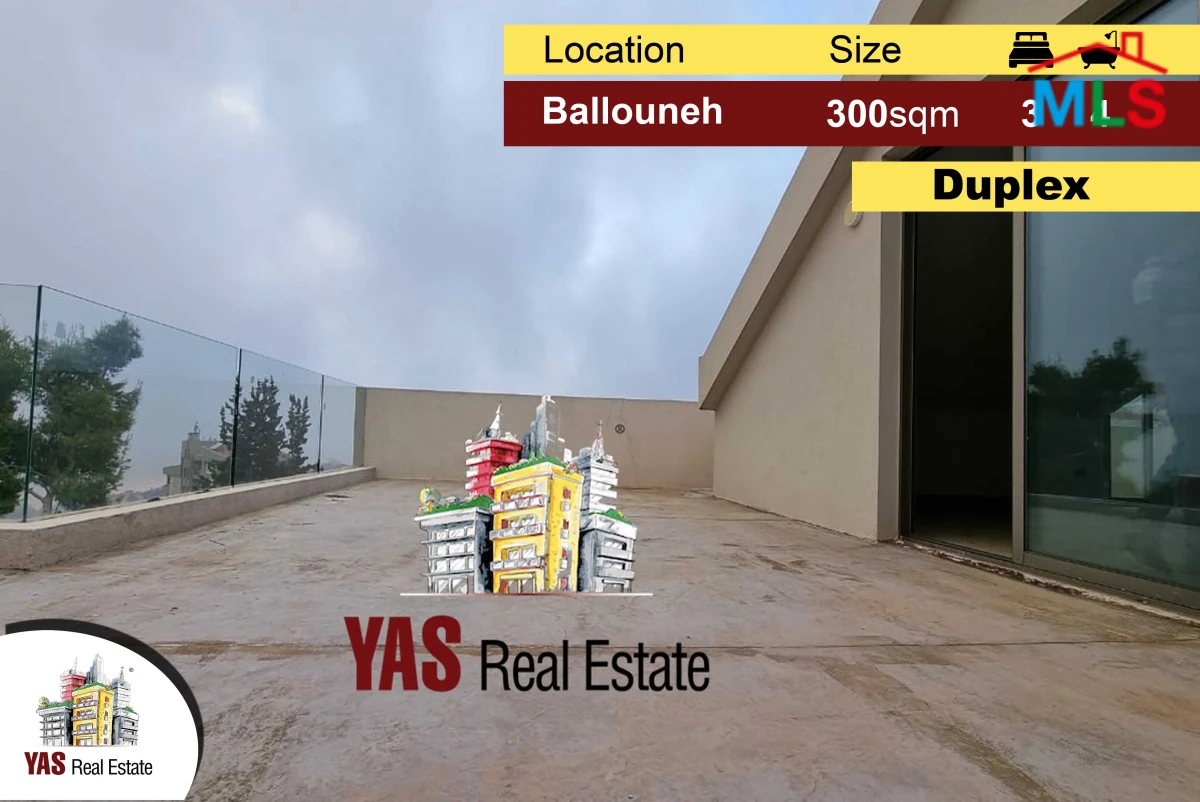 Ballouneh 300m2 Duplex | Private Street | High-End | View | MY