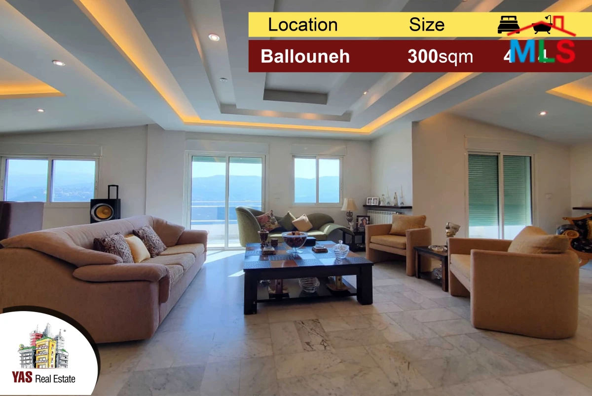 Ballouneh 300m2 | Penthouse | Rooftop | Panoramic View | TO