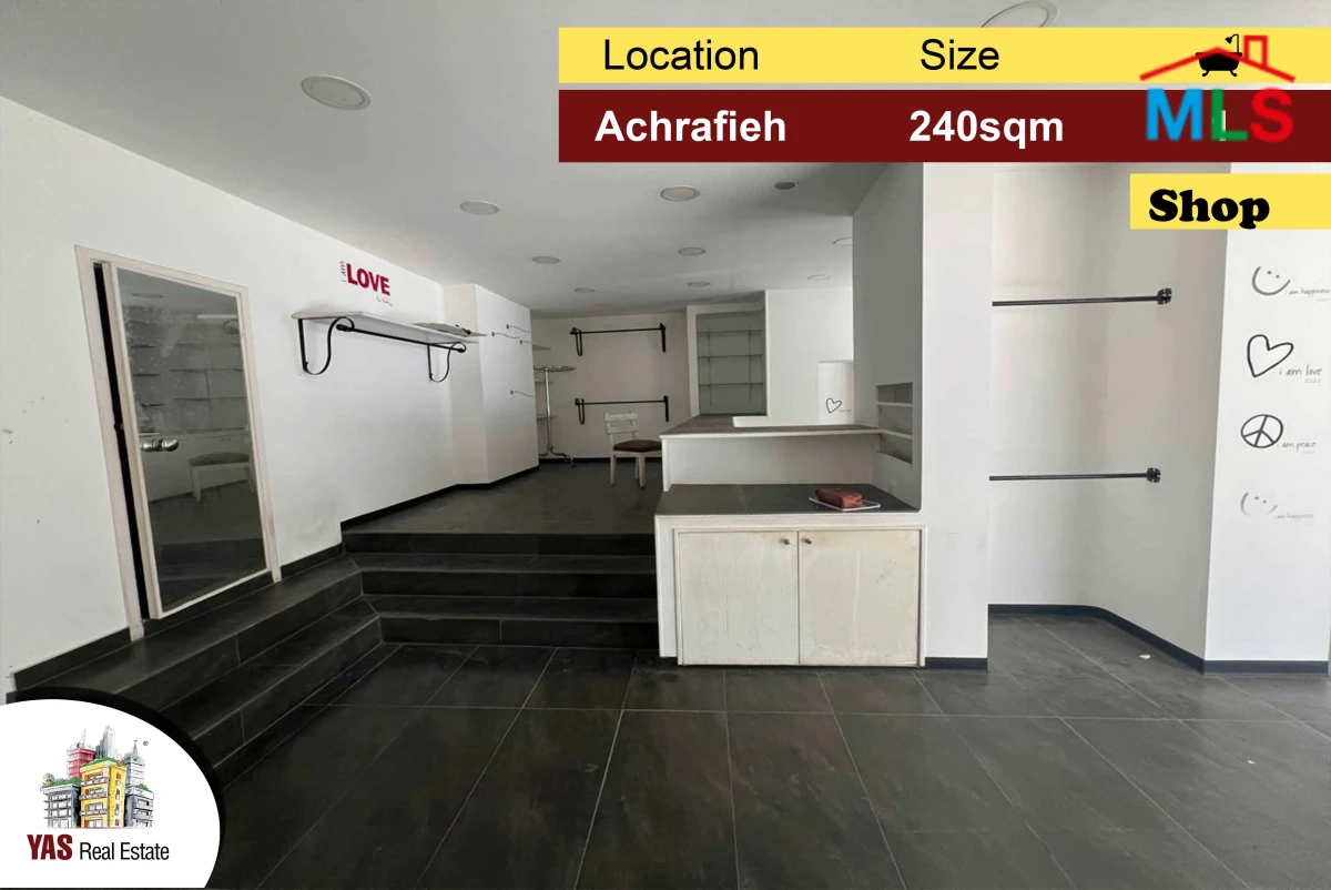 Achrafieh 240m2 | Shop | Classic | Perfect Investment | LB NJ