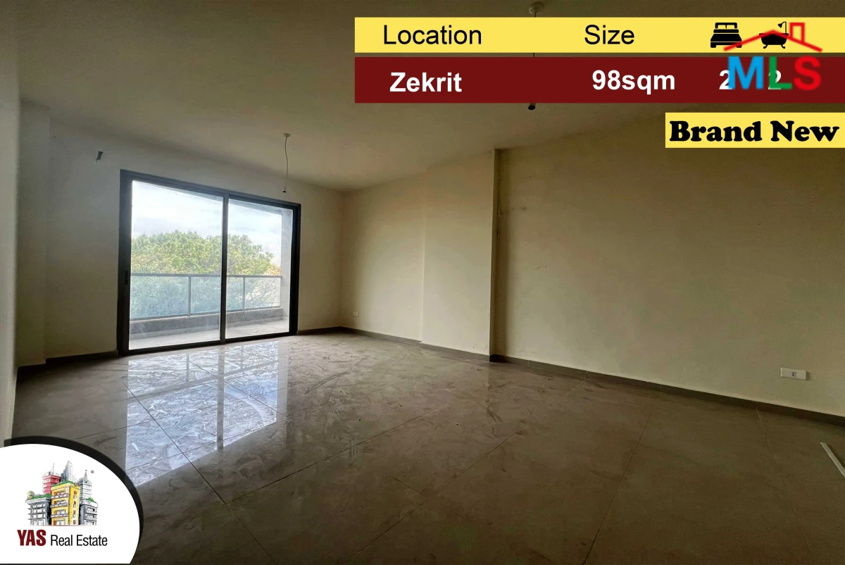 Zekrit 98m2 | Brand New | Calm Area | High End | NE
