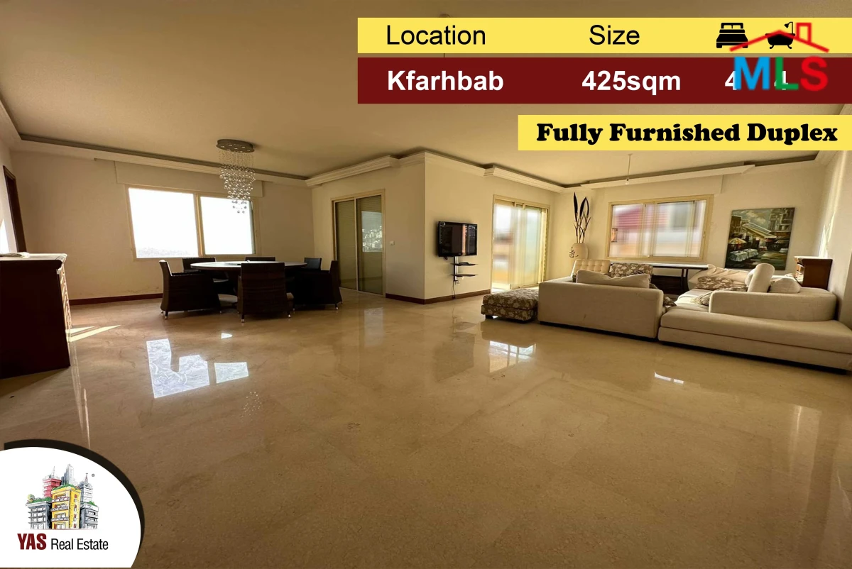 Kfarhbab 425m2 | 85m2 Terrace | Furnished Duplex | View | IV KA