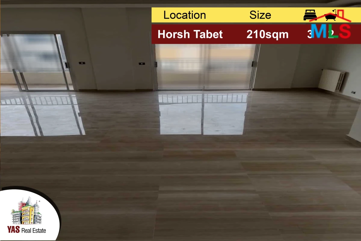 Horsh Tabet 210m2 | One apartment per floor | Well Maintained | PA