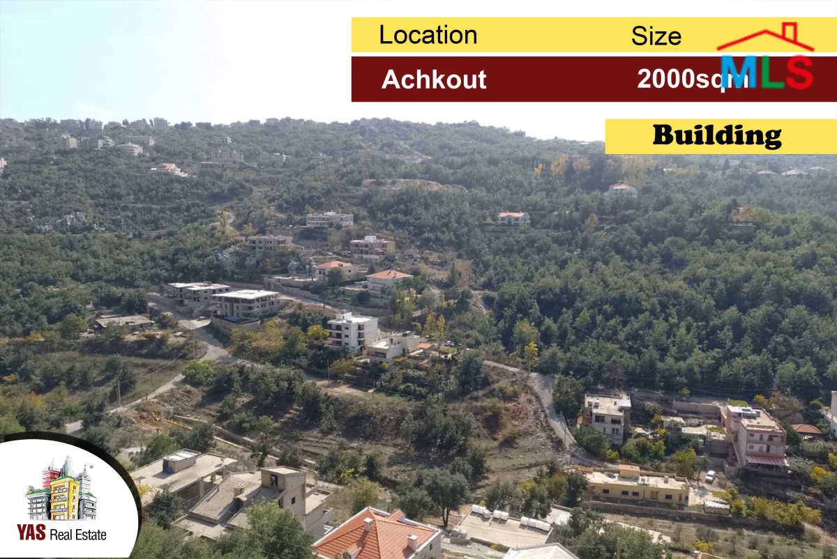Achkout 2000m2 | Building for Sale | Panoramic View | Core & Shell |MY