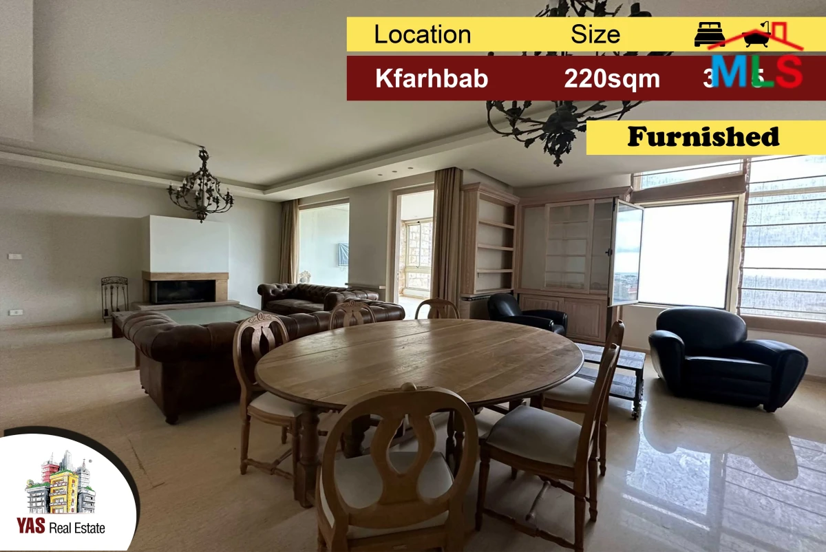 Kfarhbab 220m2 | Furnished | Partial Sea View | Calm Area | IV KA