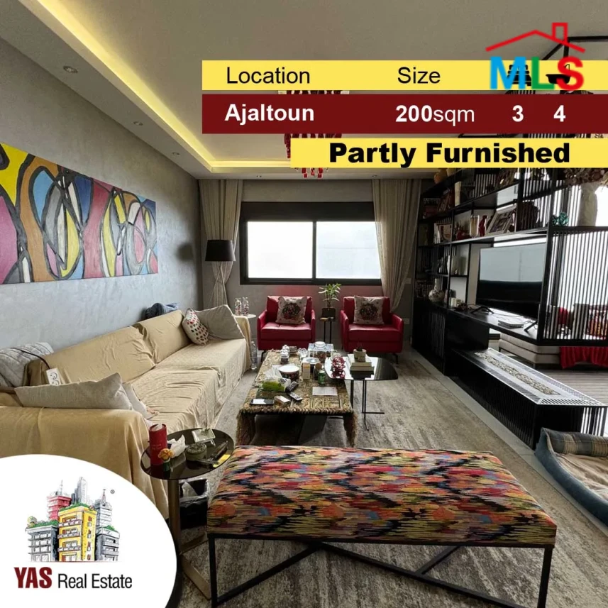 Ajaltoun 200m2 | Private Street | Partly Furnished | Unique Property