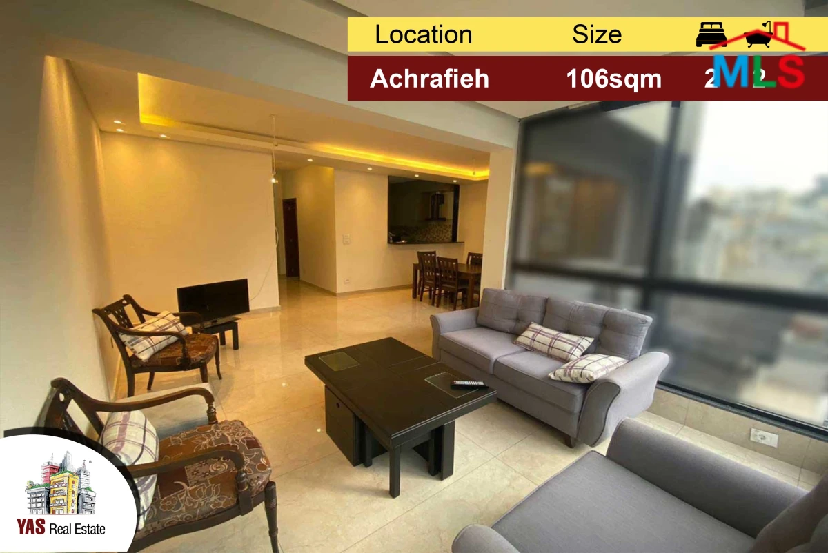 Achrafieh 106m2 | New | Strategic Area | Decorated | PA