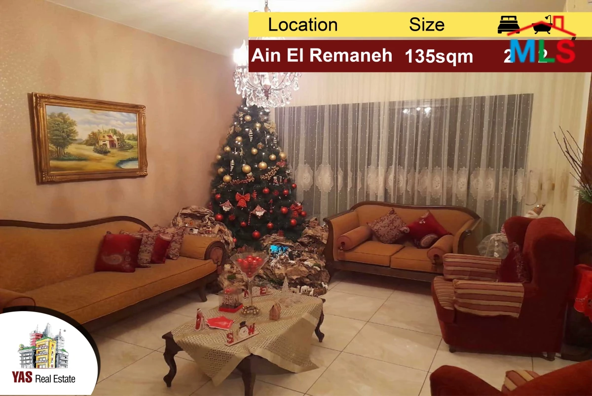 Ain El Remaneh 135m2 | Good Condition | Prime Location | PA