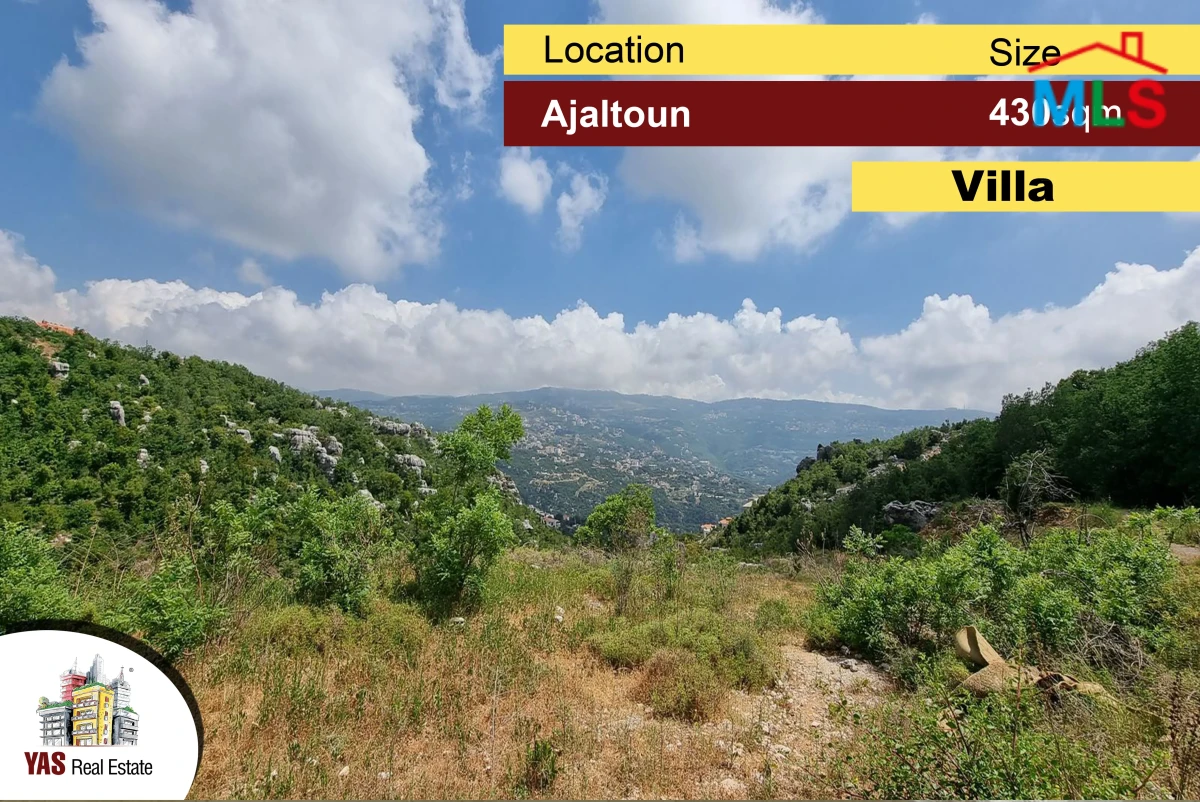 Ajaltoun 430m2 | Villa | 1100m2 Land | Core and Shell | Panoramic View