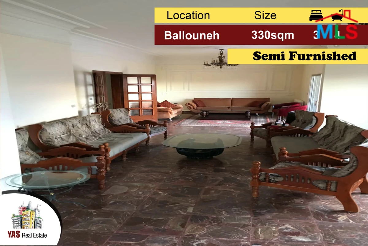 Ballouneh 330m2 | Well Maintained | Partly Furnished | Catch | EL