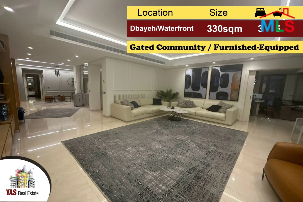 Dbayeh/Waterfront 330m2 | Furnished | Brand New | MJ