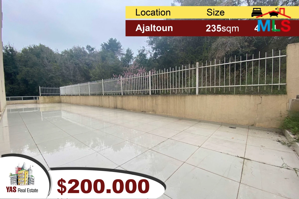 Ajaltoun 235m2 + 50m2 Terrace | New Flat | Luxurious | Mountain View
