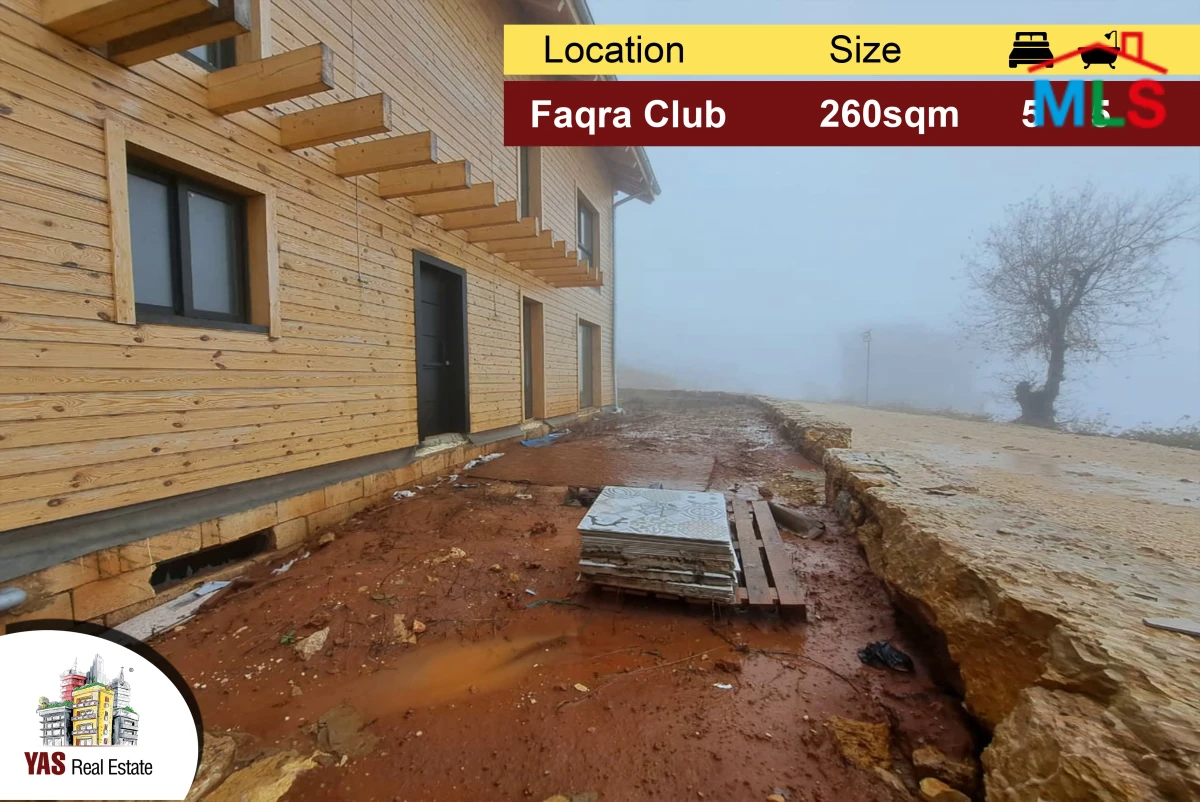 Faqra Club 260m2 | 335m2 Terrace/Garden | Log House | Brand New | DA