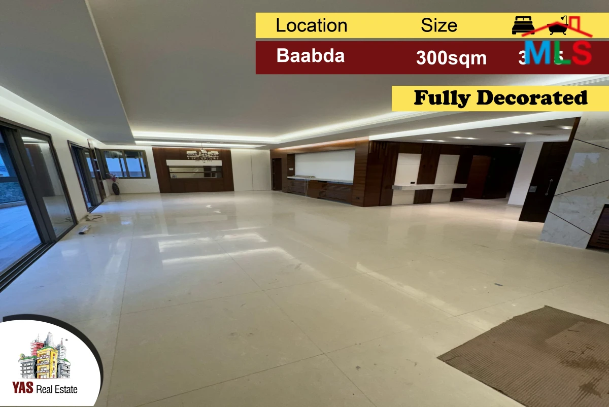Baabda/Rihaniyeh 300m2 | Super Deluxe | Fully Decorated | PA