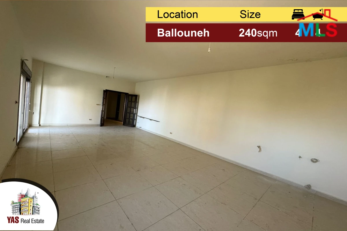 Ballouneh 240m2 | Prime Location | Super Luxurious | View | Catch | MY