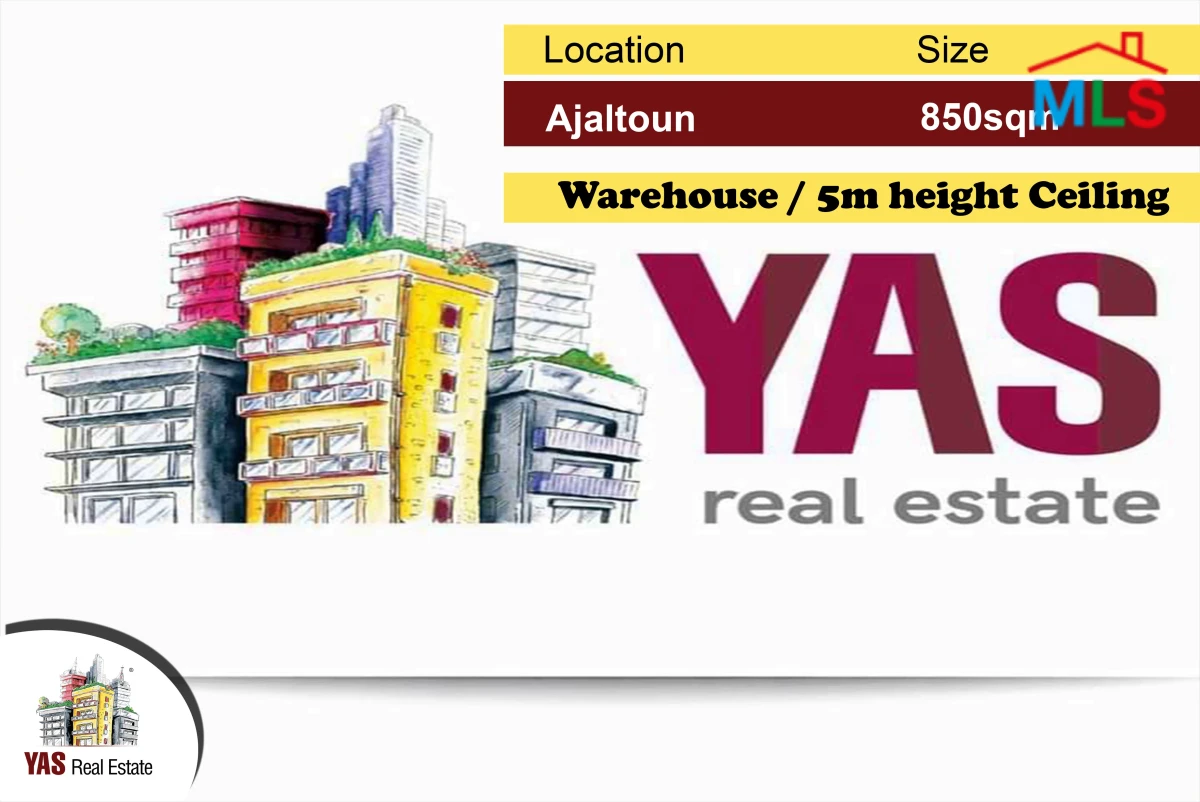 Ajaltoun 850m2 | Warehouse | Prime Location | Catch | MY