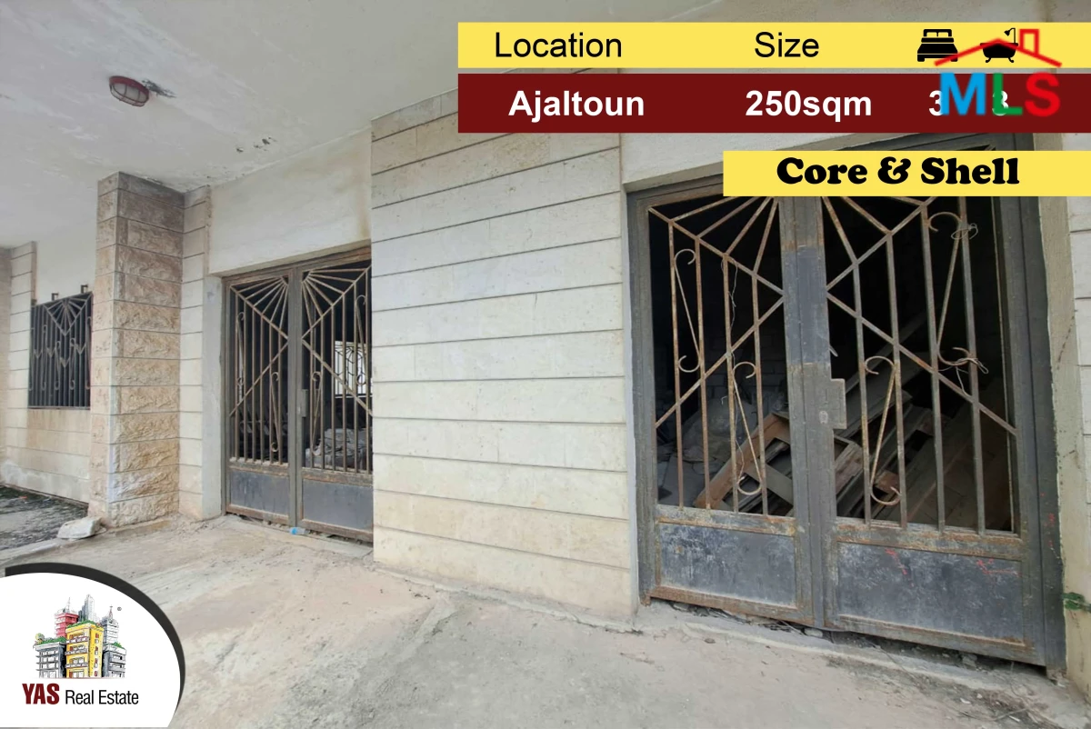 Ajaltoun 250m2 | Core & shell | Prime Location | Open View | Catch |MY
