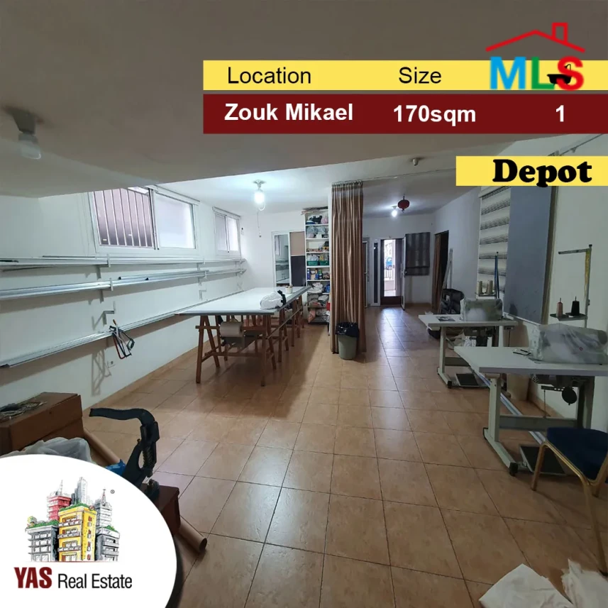 Zouk Mikael 170m2 | Depot | Perfect Investment | KS