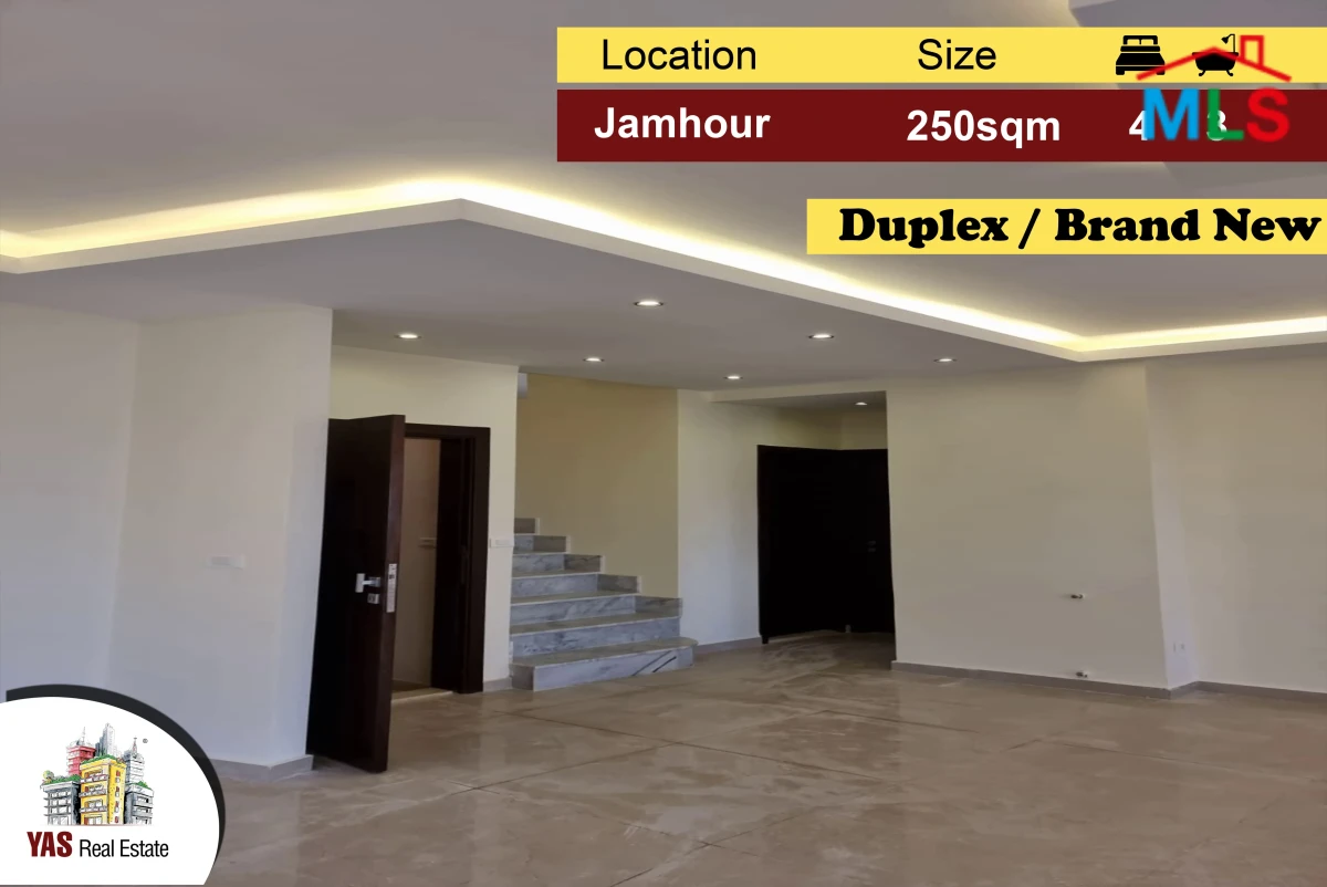 Jamhour / Kahale 250m2 | 40m2 Terrace | Decorated Duplex | Brand New