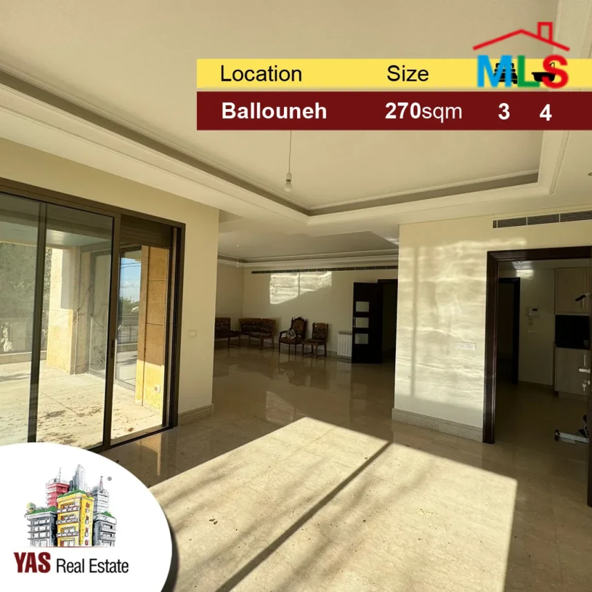 Ballouneh 270m2 | 200m2 Garden | Ultra Prime Location | MY