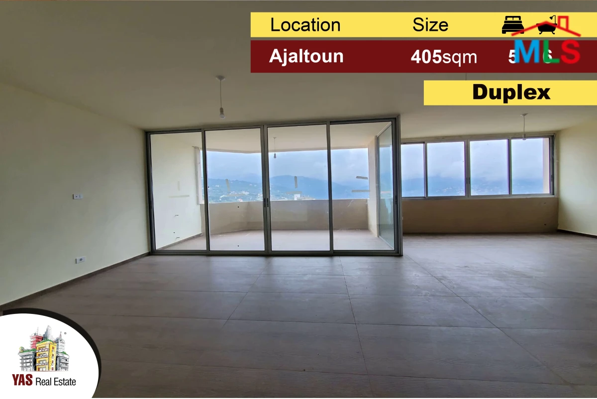 Ajaltoun 405m2 | 100m2 Terrace | Private Street | High-End | DA