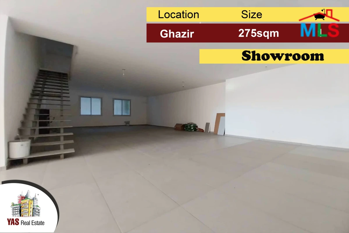 Ghazir/Kfarhbab 275m2 | Showroom | Perfect investment | IV