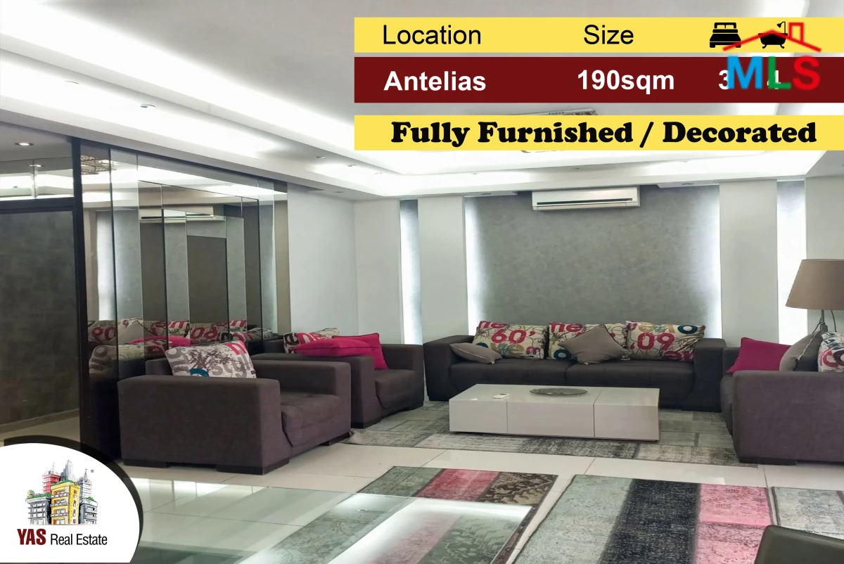 Antelias 190m2 | Well Maintained | Decorated | Fully Furnished | PA